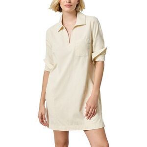 Lilla P Womens Split Neck Collared Dress